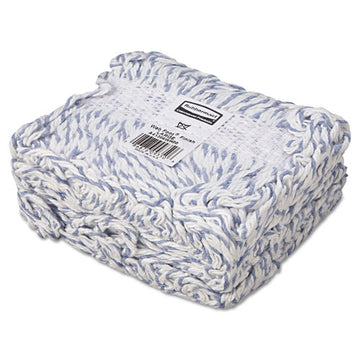 Rubbermaid® Commercial Web Foot Finish Mop, Cotton-synthetic, White, Large, 1" White Headband, 6-carton freeshipping - TVN Wholesale